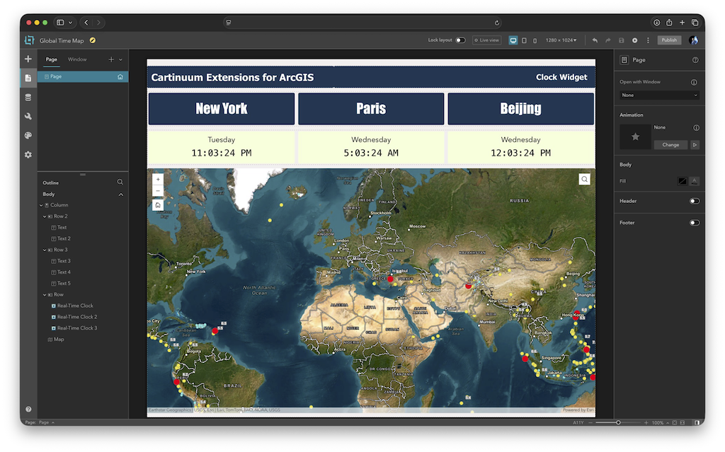 How to use Cartinuum widgets in ArcGIS Enterprise